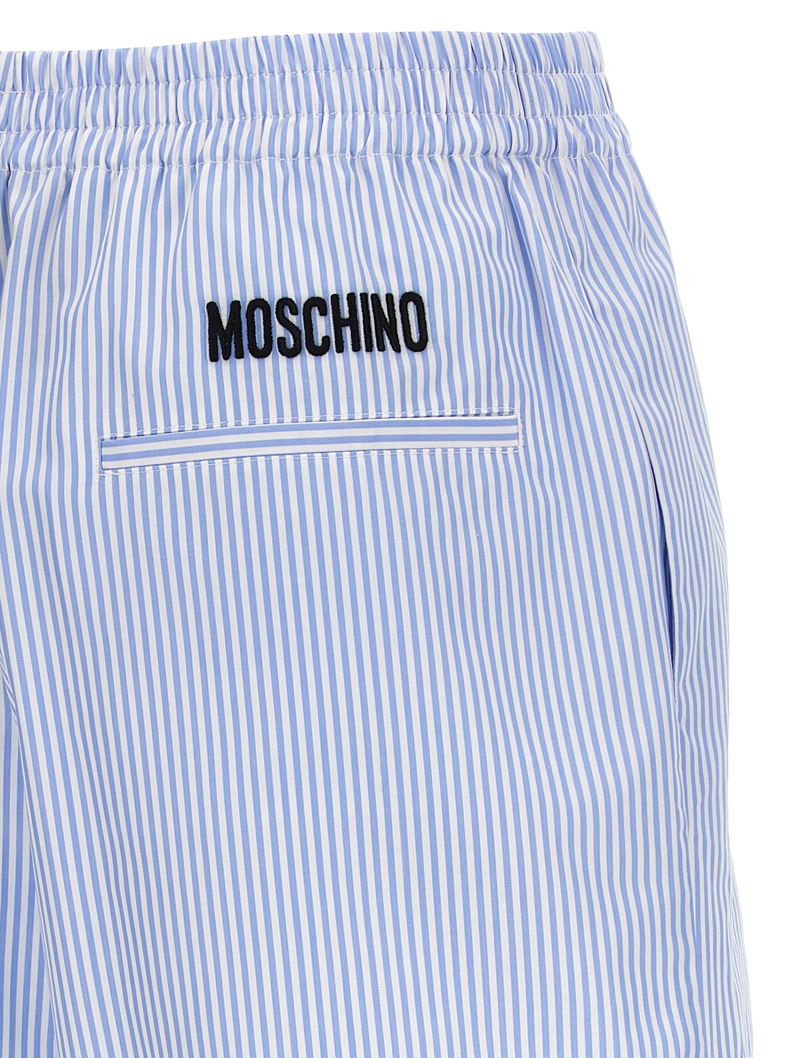 Blue Cotton Bermuda Shorts