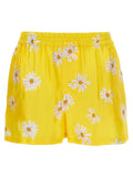 Bicolor Silk Bermuda Shorts