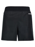 Black Polyester Bermuda Shorts