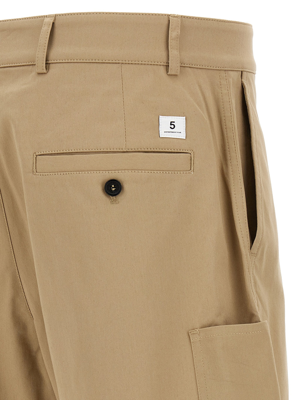 Beige Cotton Bermuda Shorts