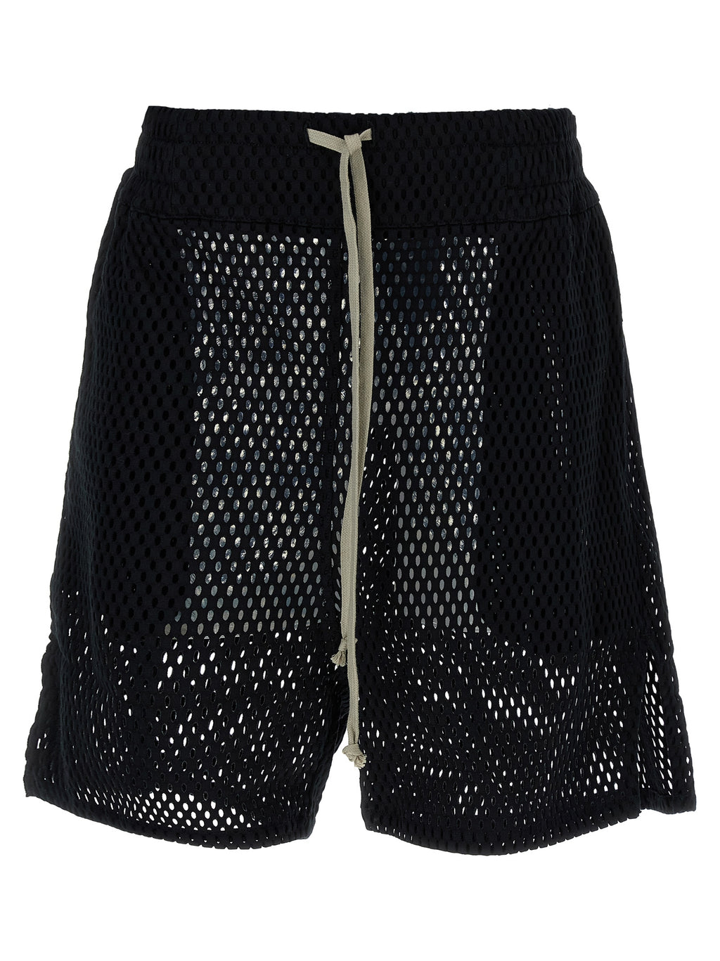Black Cotton Bermuda Shorts