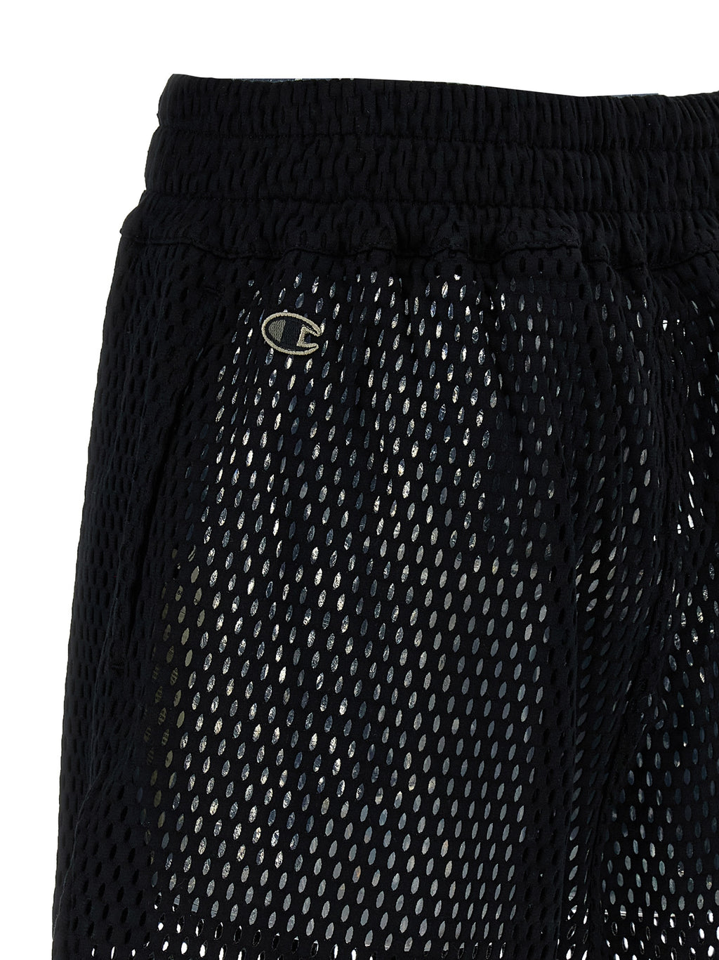 Black Cotton Bermuda Shorts