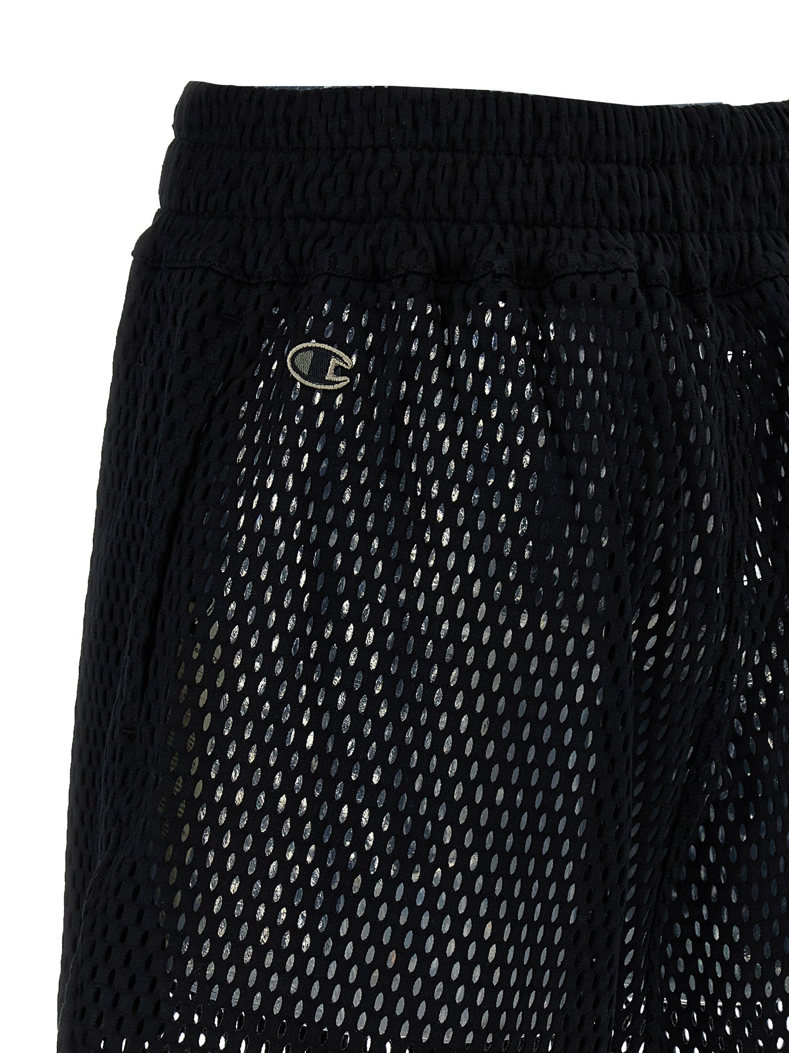 Black Cotton Bermuda Shorts