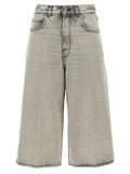 White Cotton Bermuda Shorts