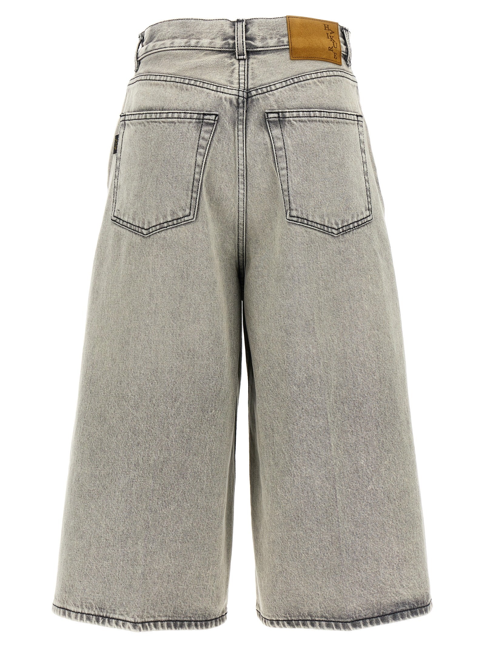 White Cotton Bermuda Shorts