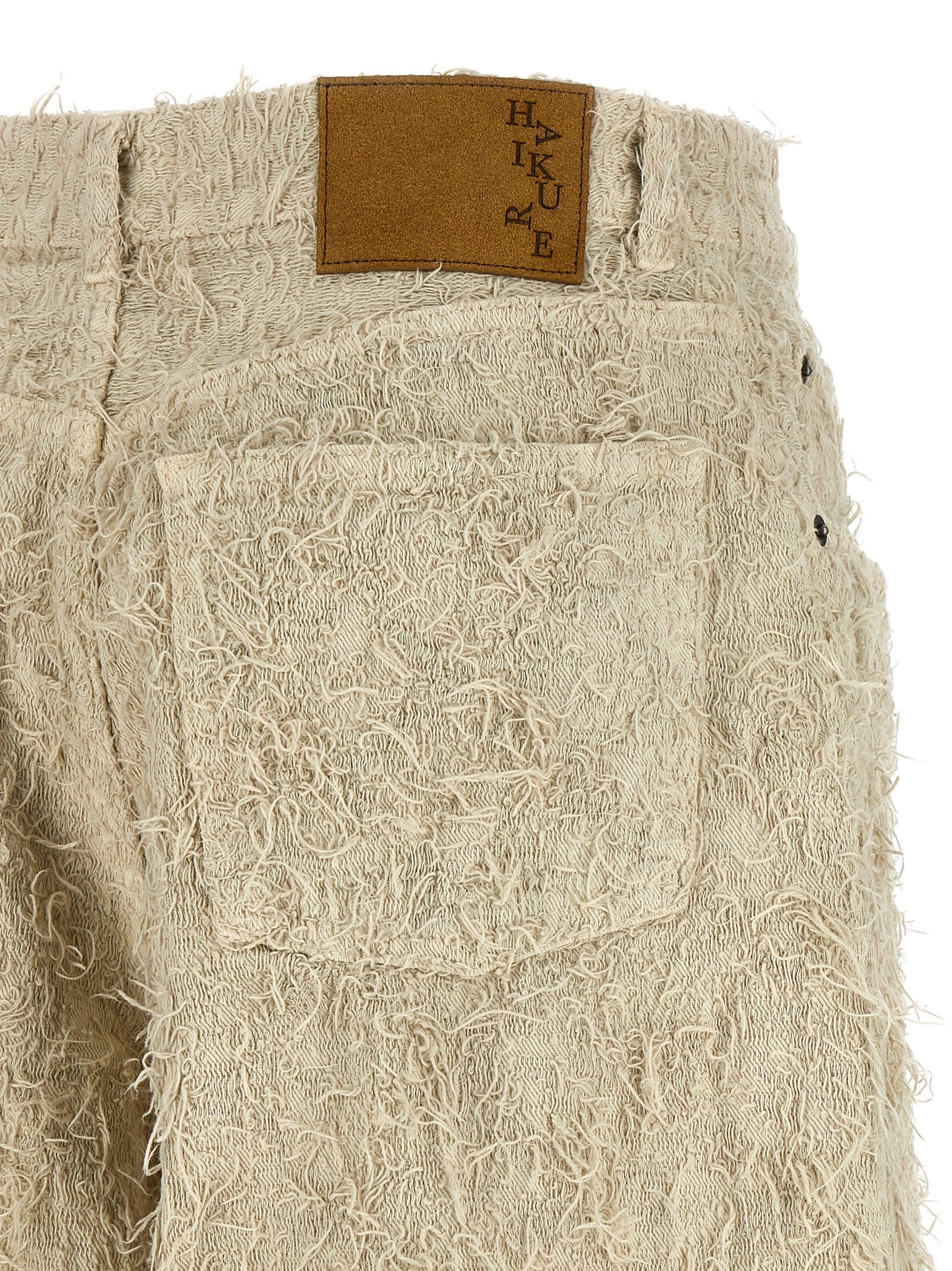 Beige Cotton Bermuda Shorts