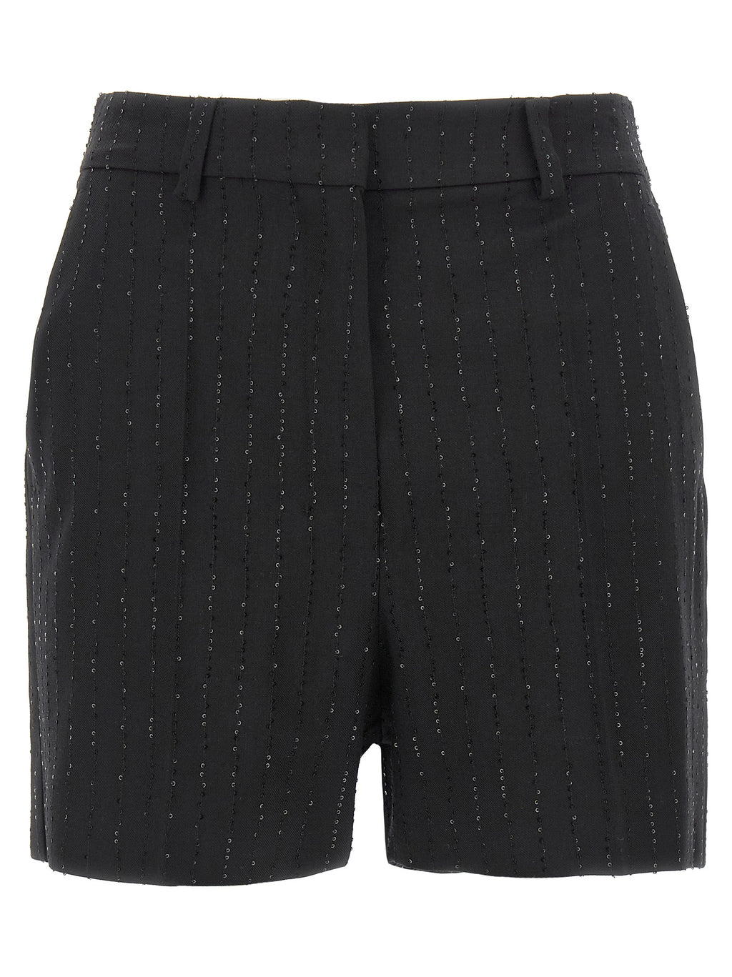 Black Virgin Wool Bermuda Shorts
