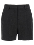 Black Virgin Wool Bermuda Shorts