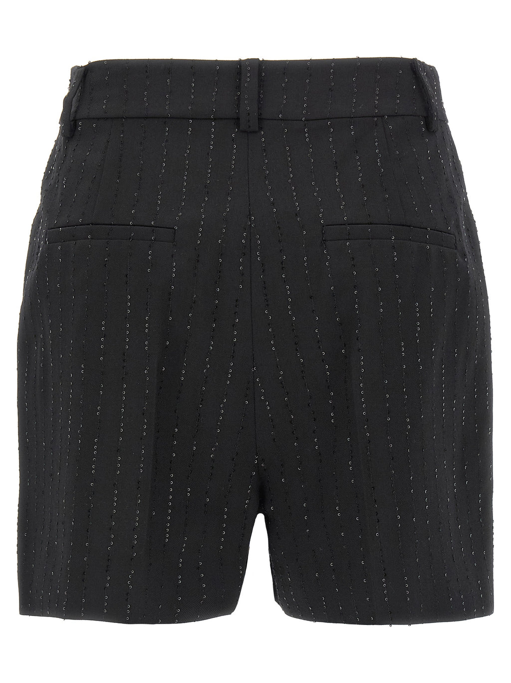 Black Virgin Wool Bermuda Shorts