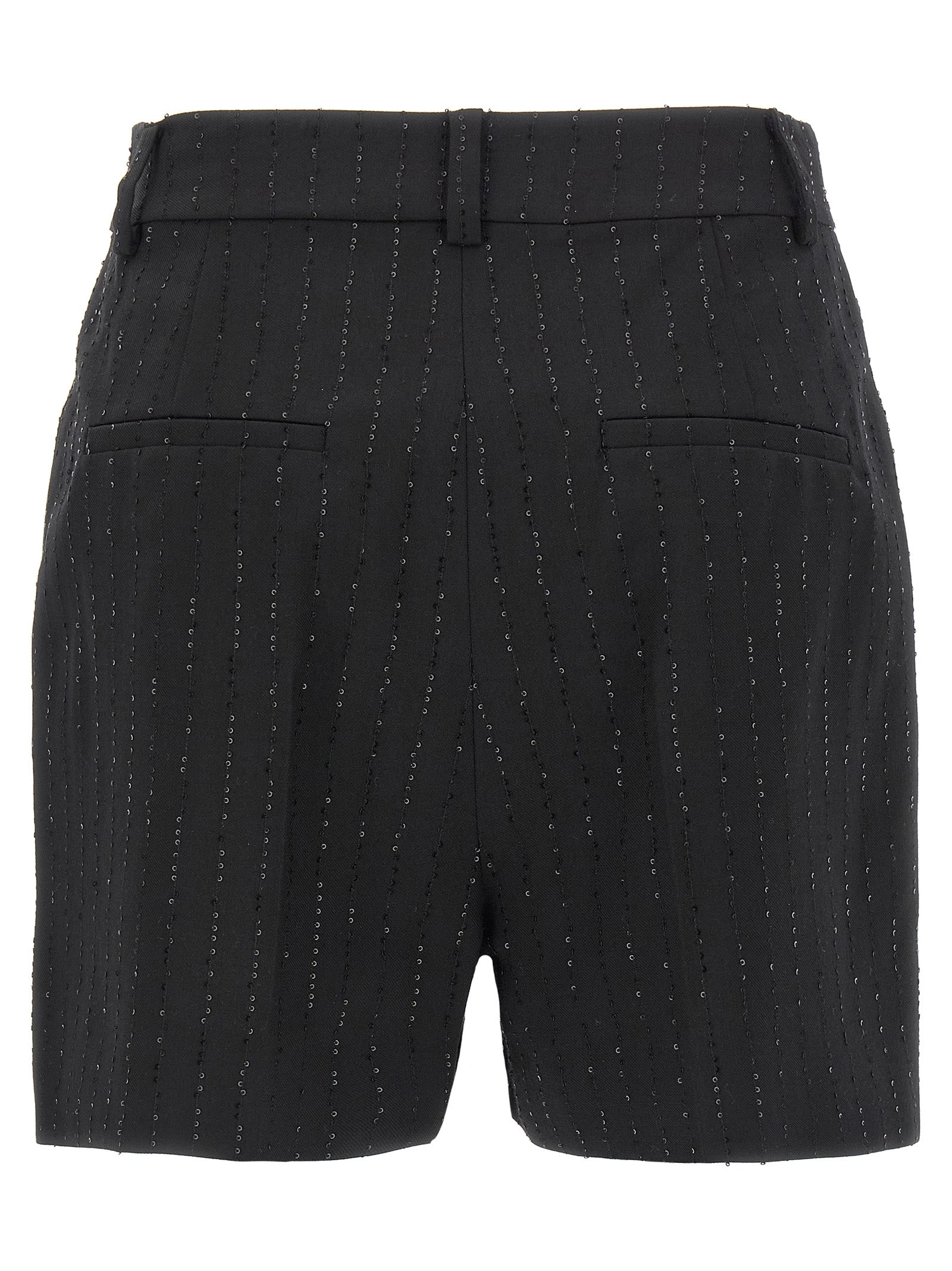 Black Virgin Wool Bermuda Shorts