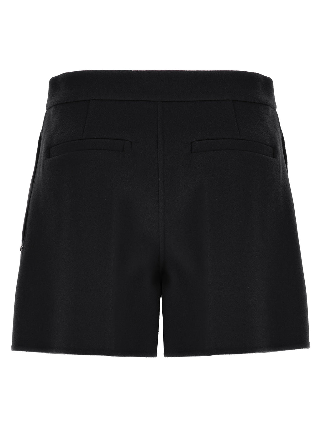 Black Virgin Wool Bermuda Shorts
