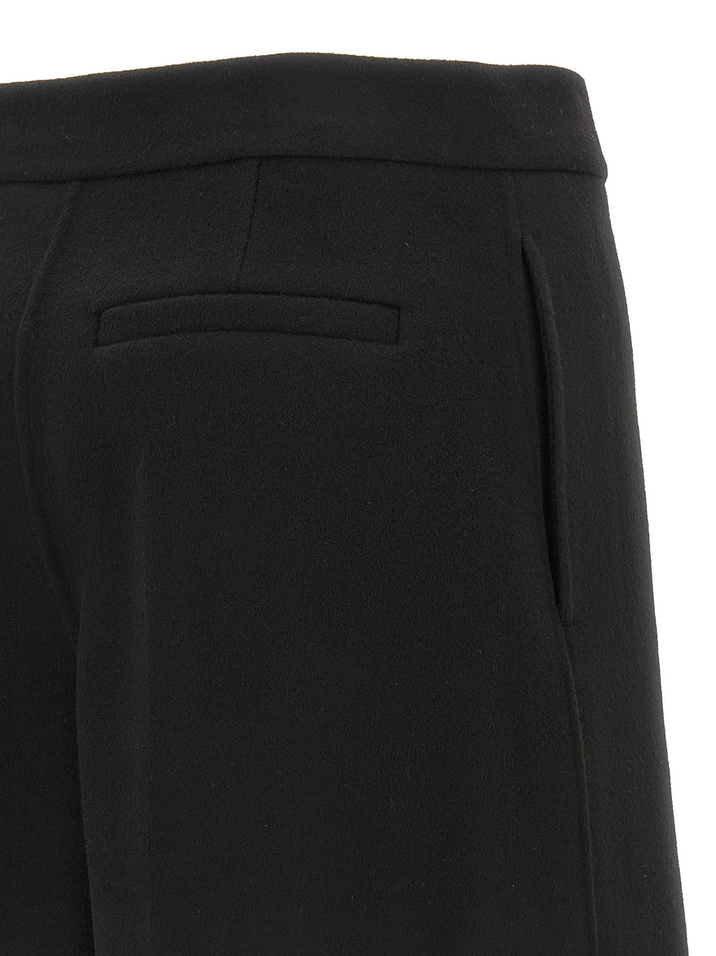 Black Virgin Wool Bermuda Shorts