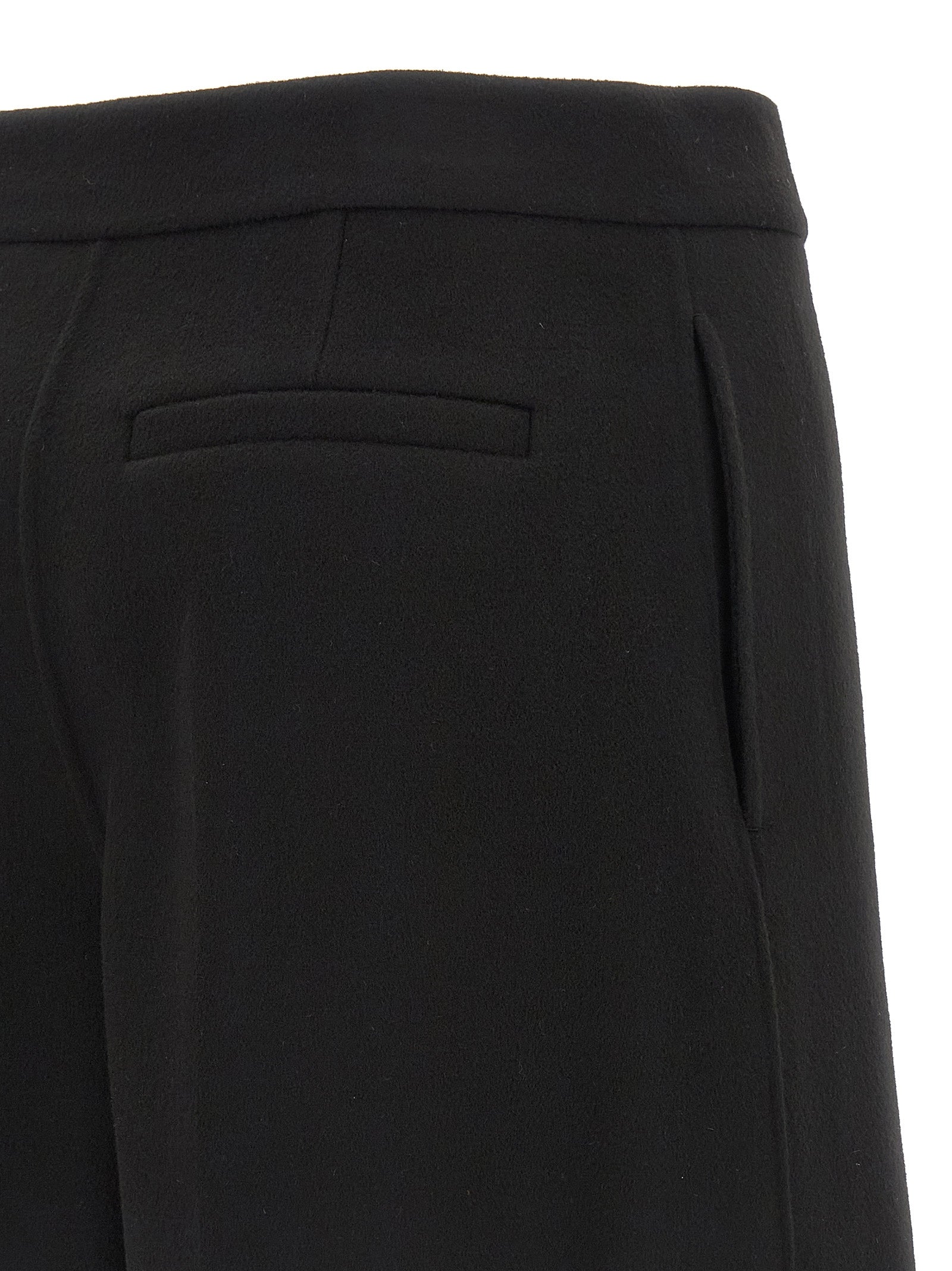 Black Virgin Wool Bermuda Shorts