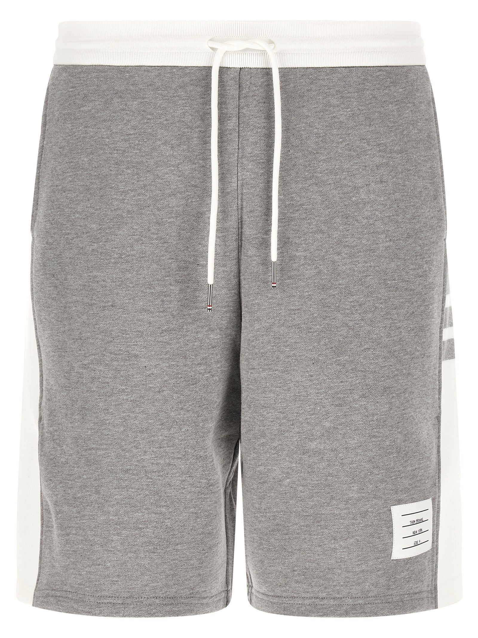 Gray Cotton Bermuda Shorts