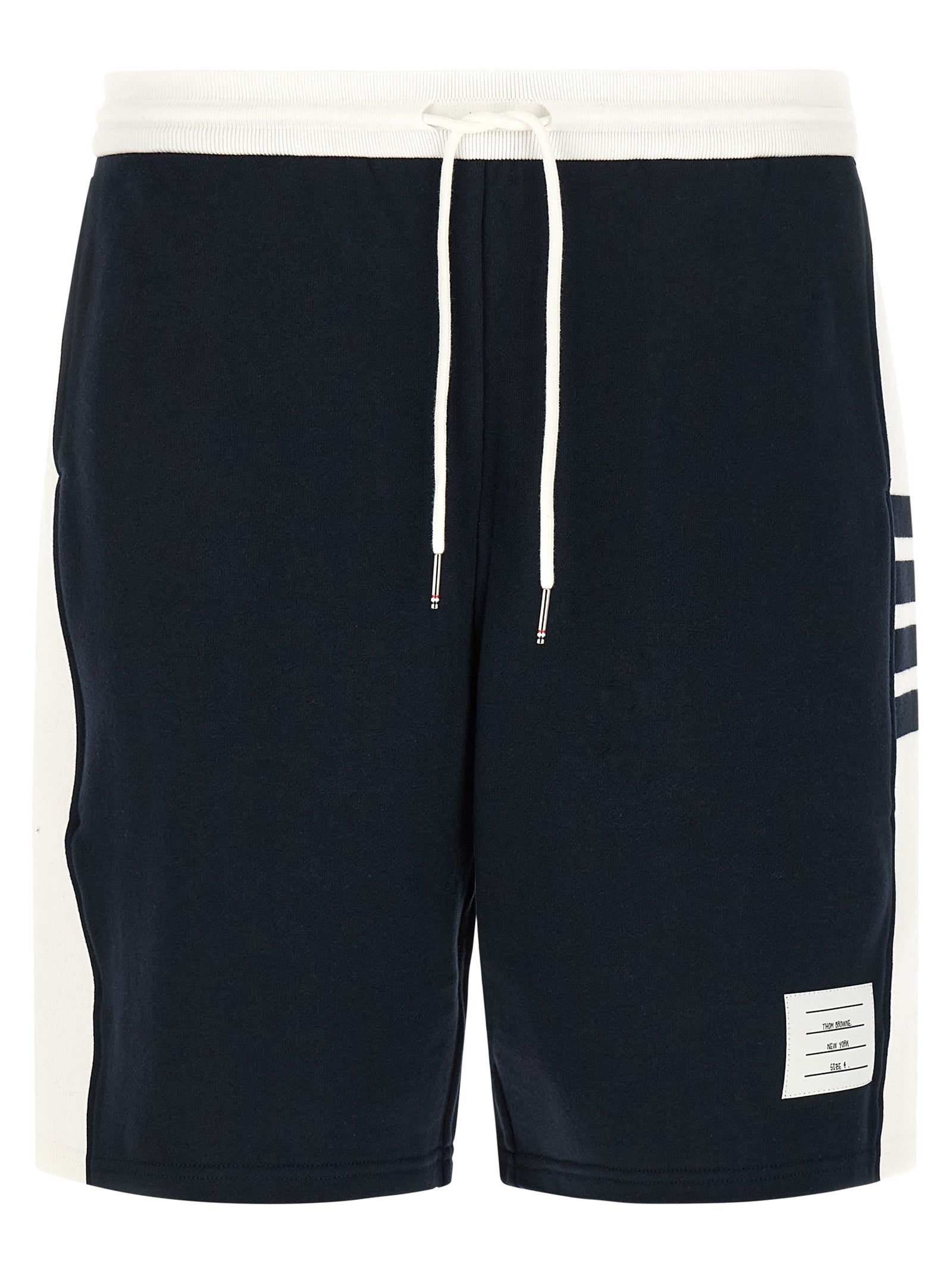 Blue Cotton Bermuda Shorts