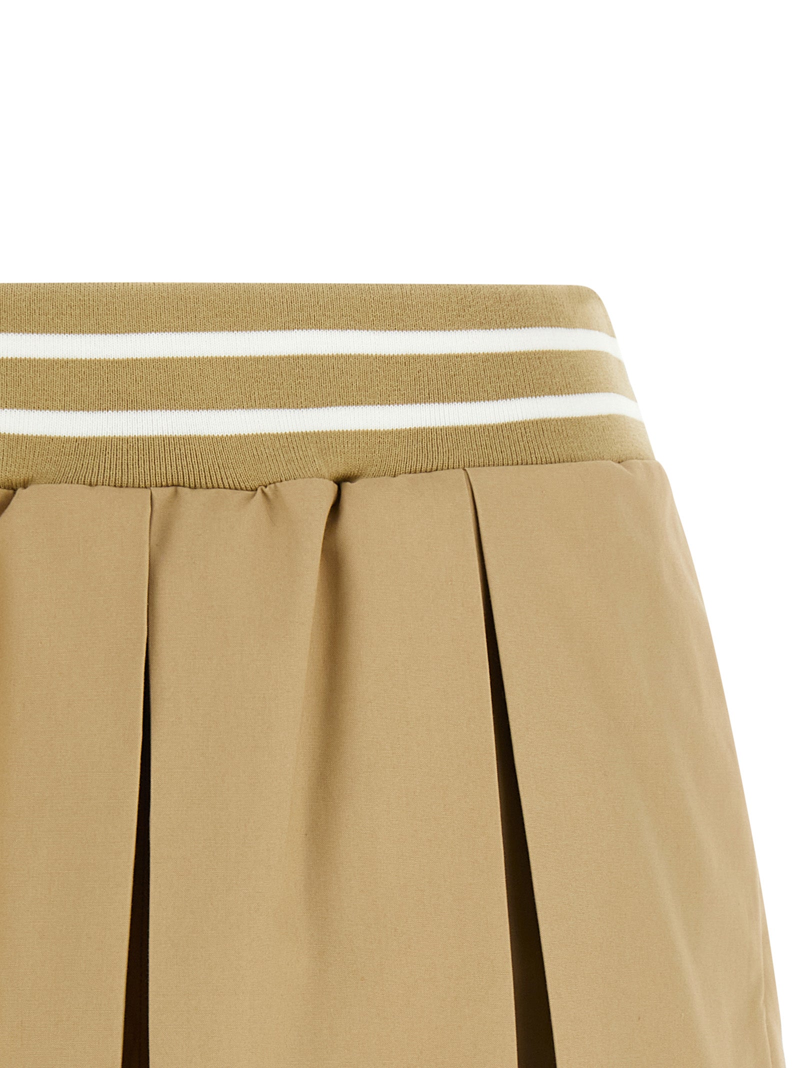 Beige Cotton Bermuda Shorts
