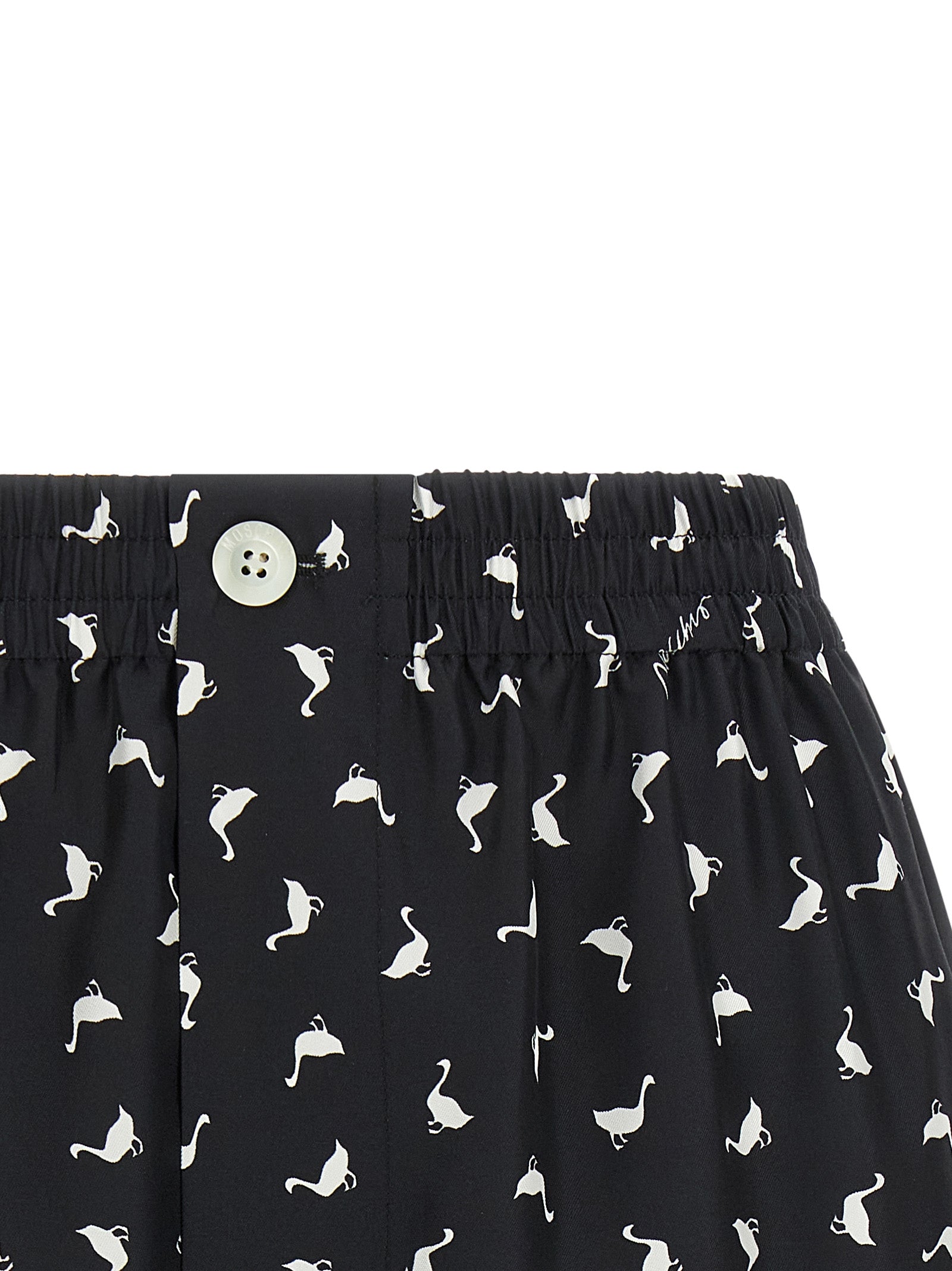 Bicolor Silk Bermuda Shorts