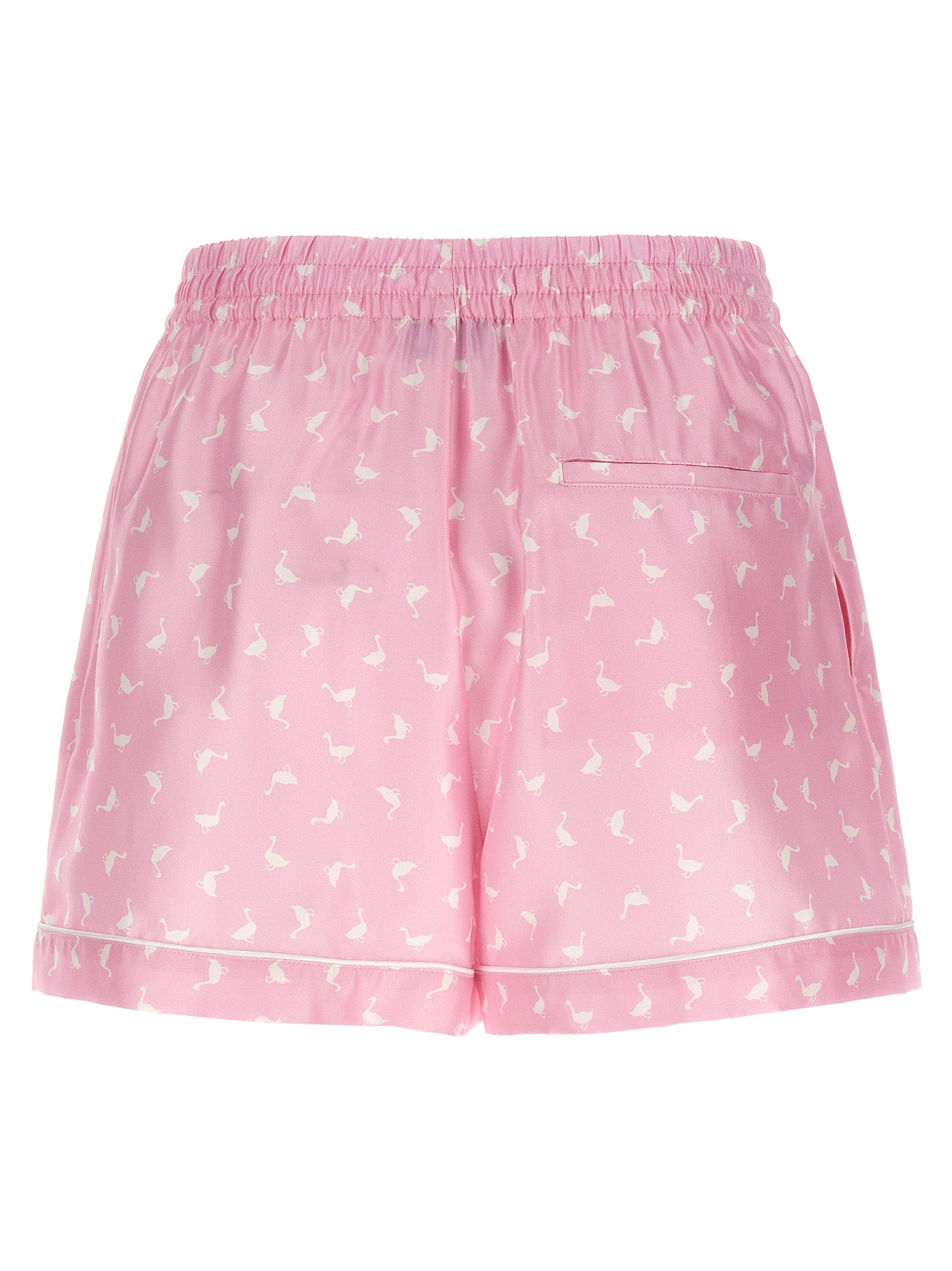 Multicolor Silk Bermuda Shorts