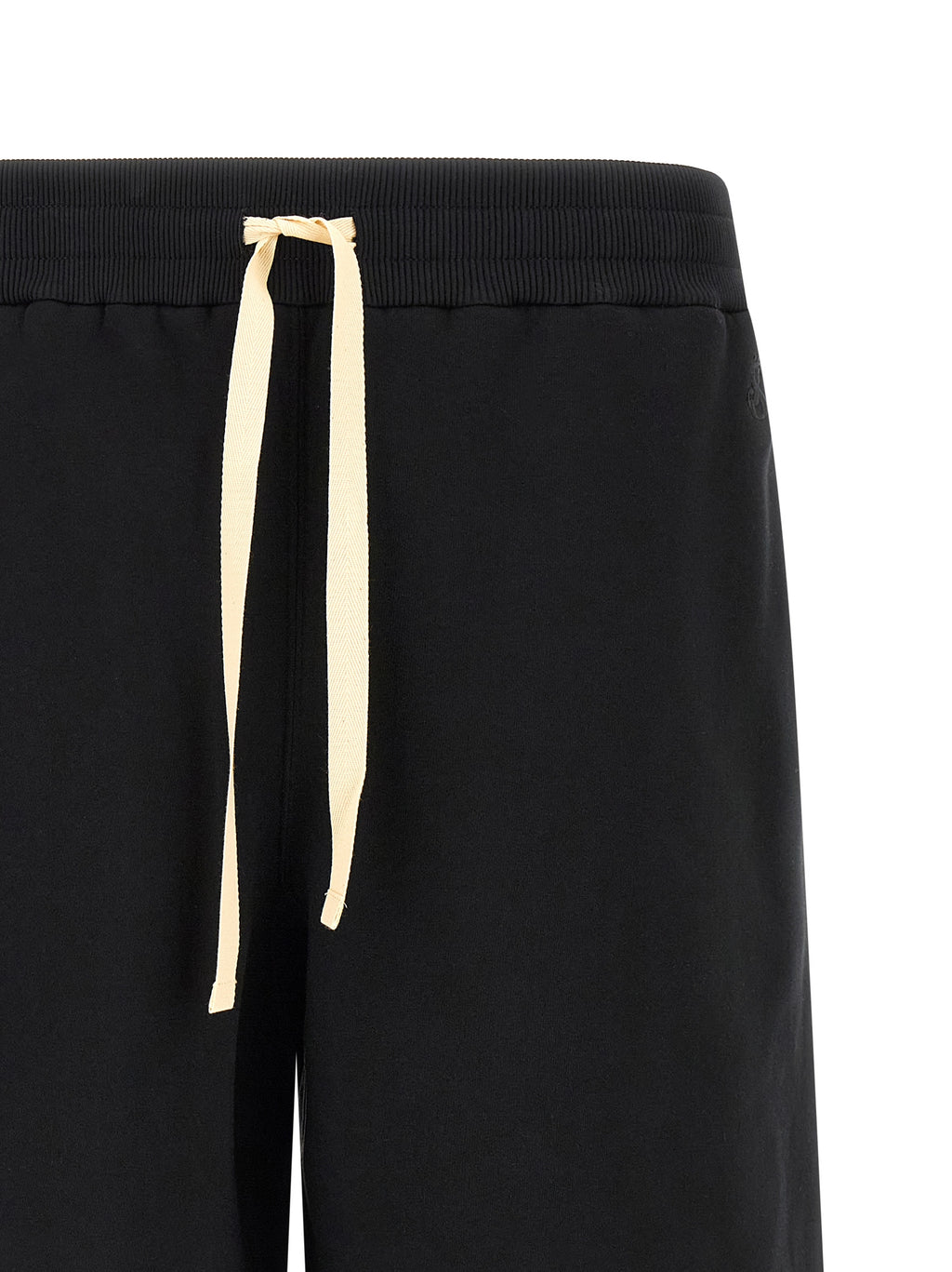 Black Cotton Bermuda Shorts