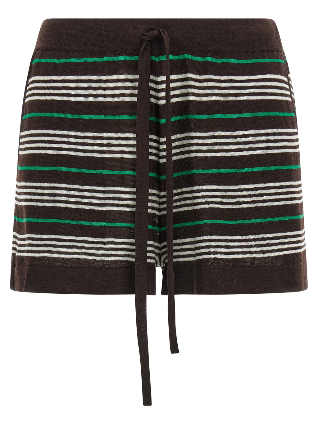 Brown Wool Bermuda Shorts