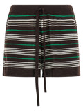 Brown Wool Bermuda Shorts