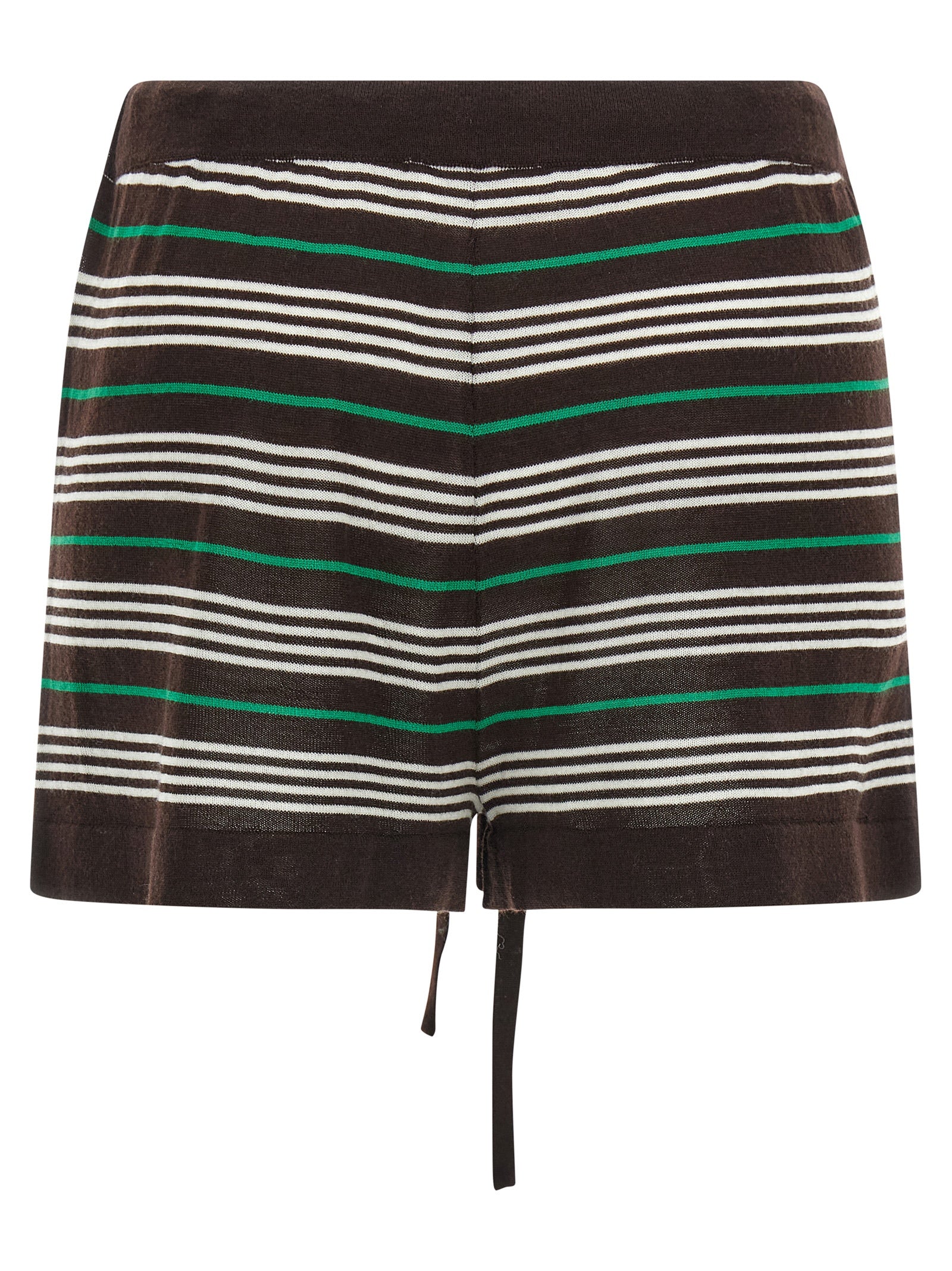Brown Wool Bermuda Shorts