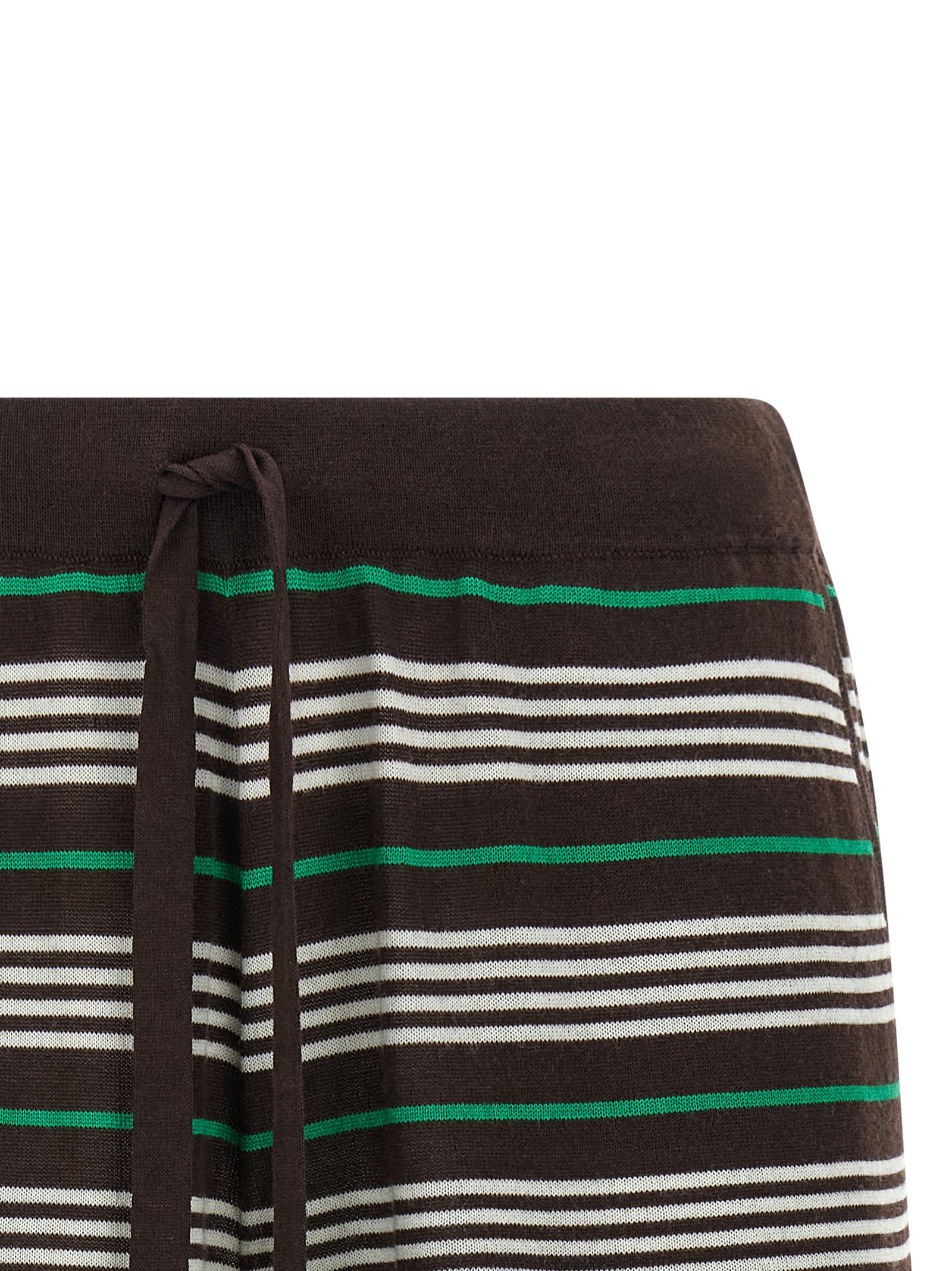 Brown Wool Bermuda Shorts