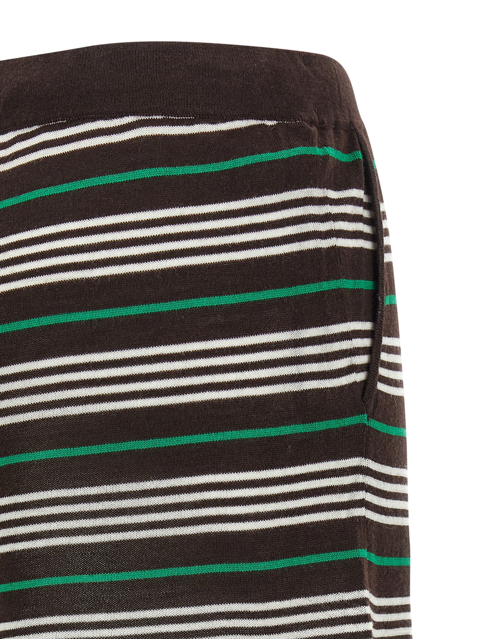 Brown Wool Bermuda Shorts