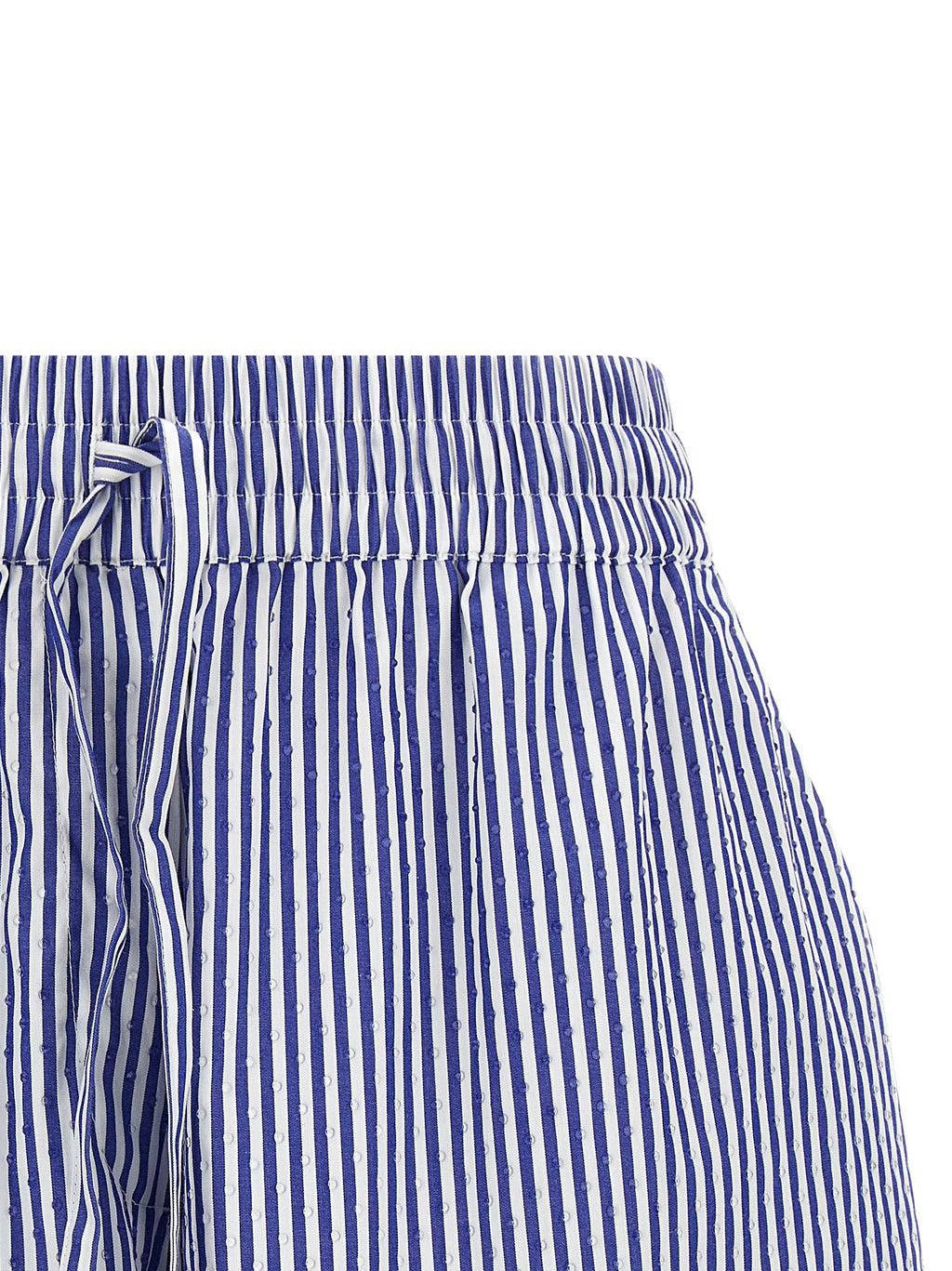 Blue Cotton Bermuda Shorts
