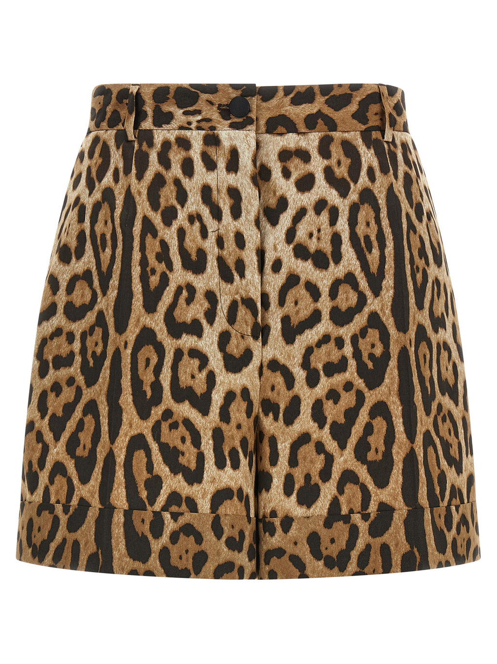 Brown Cotton Bermuda Shorts
