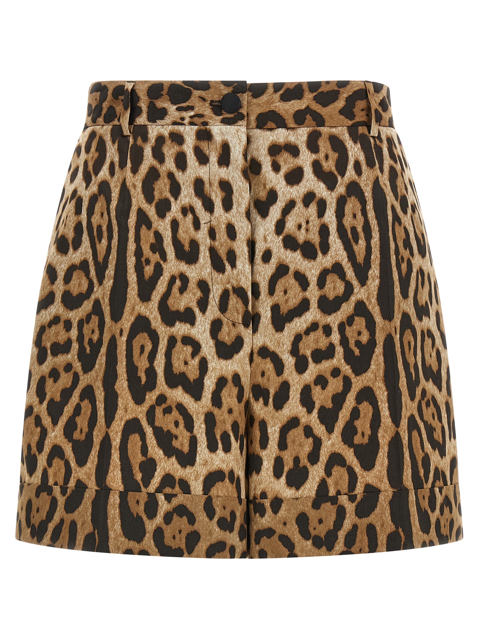 Brown Cotton Bermuda Shorts