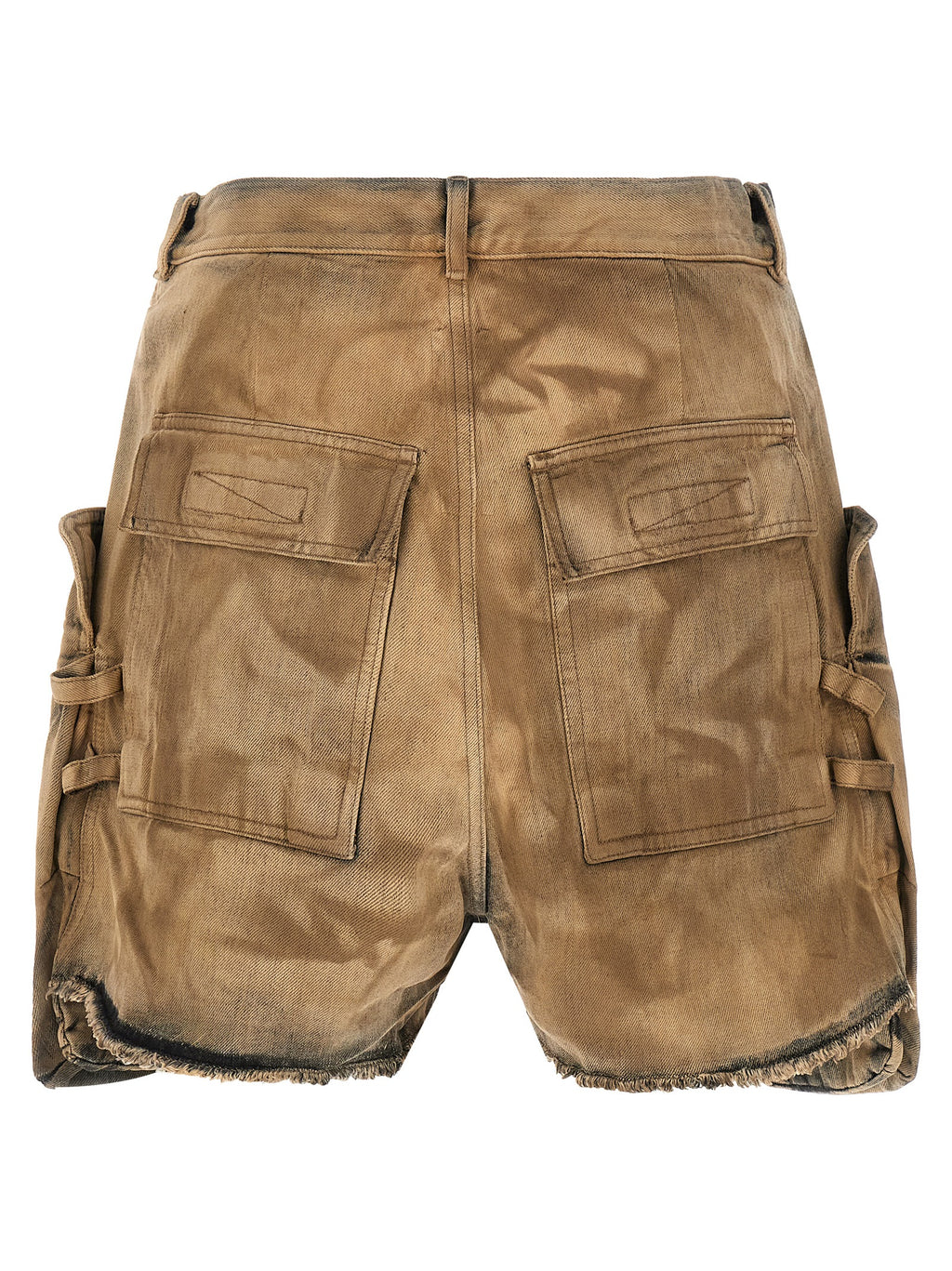Beige Cotton Bermuda Shorts