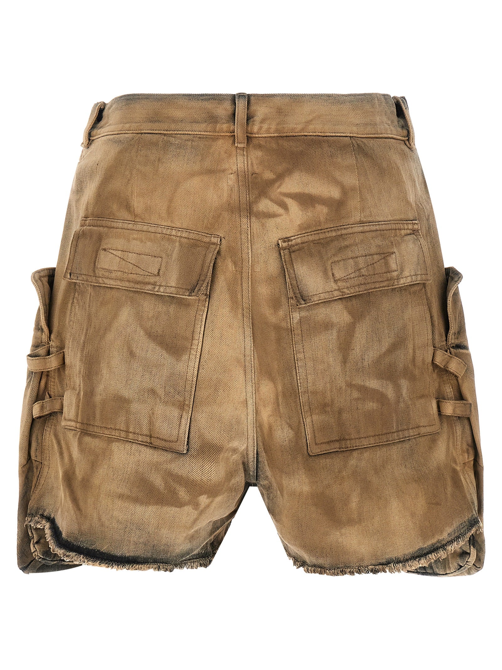 Beige Cotton Bermuda Shorts
