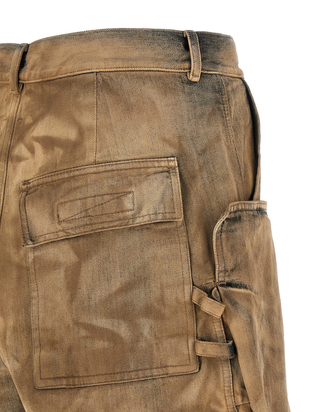 Beige Cotton Bermuda Shorts