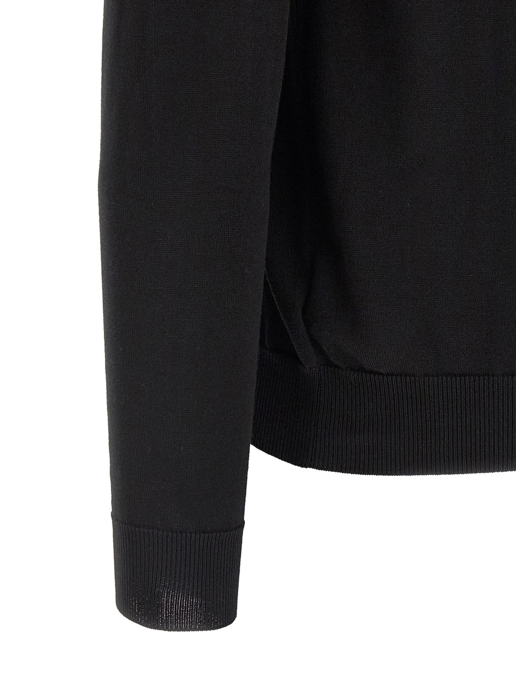 Black Cotton Cardigan