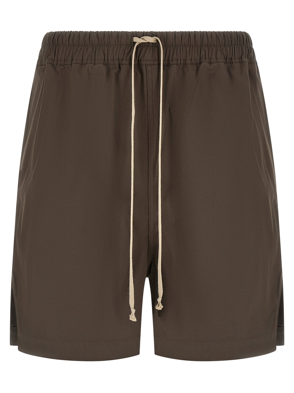 Brown Cotton Bermuda Shorts