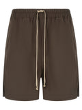 Brown Cotton Bermuda Shorts