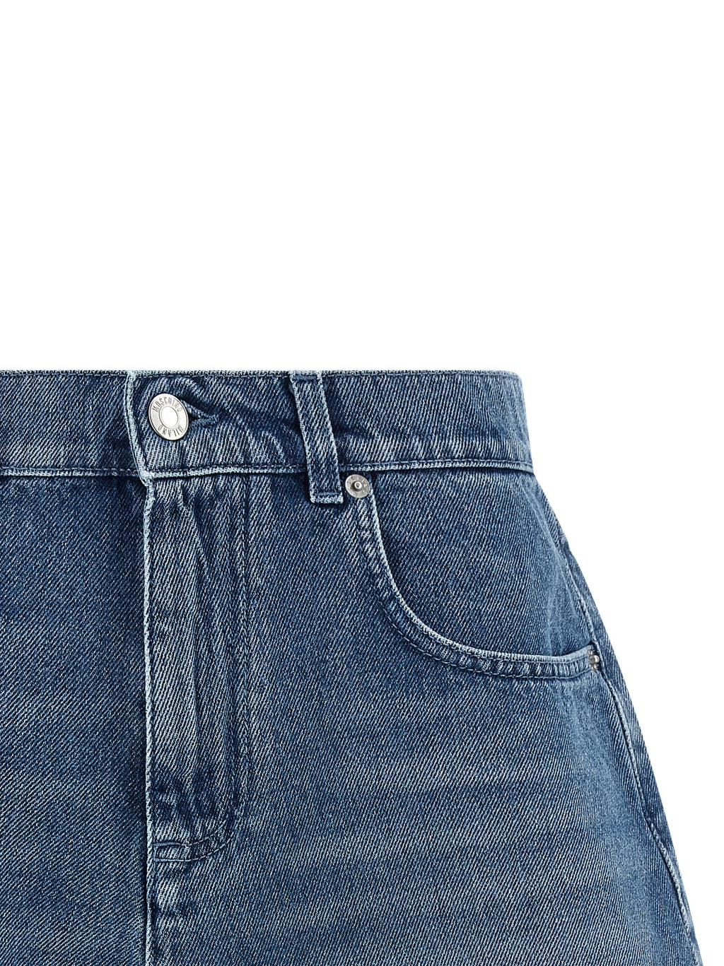 Blue Cotton Bermuda Shorts
