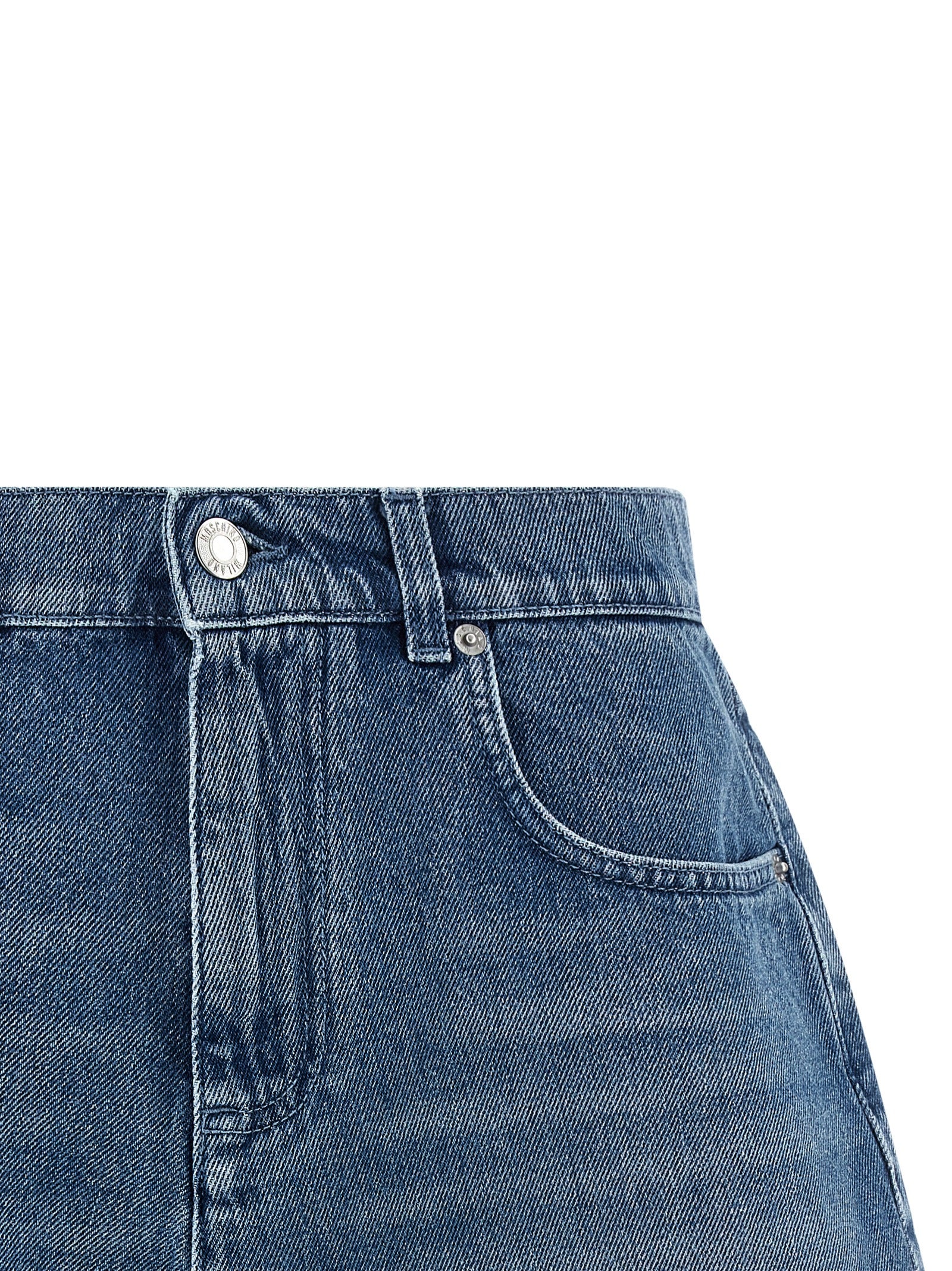 Blue Cotton Bermuda Shorts