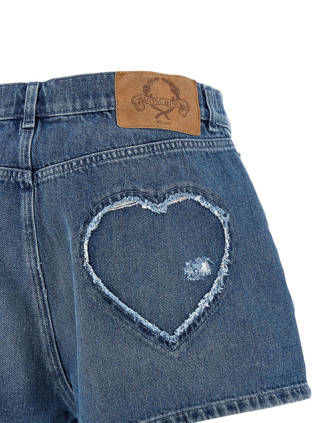 Blue Cotton Bermuda Shorts