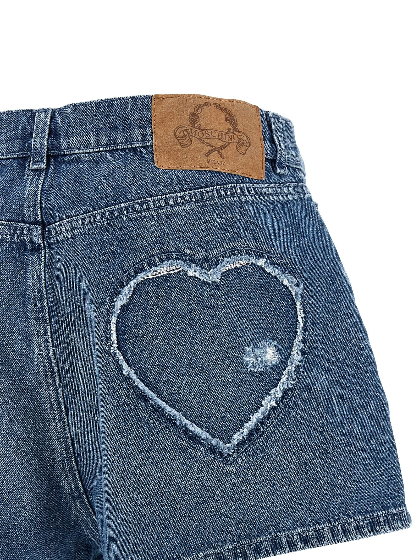 Blue Cotton Bermuda Shorts