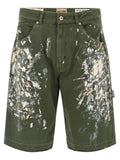 Bicolor Cotton Bermuda Shorts