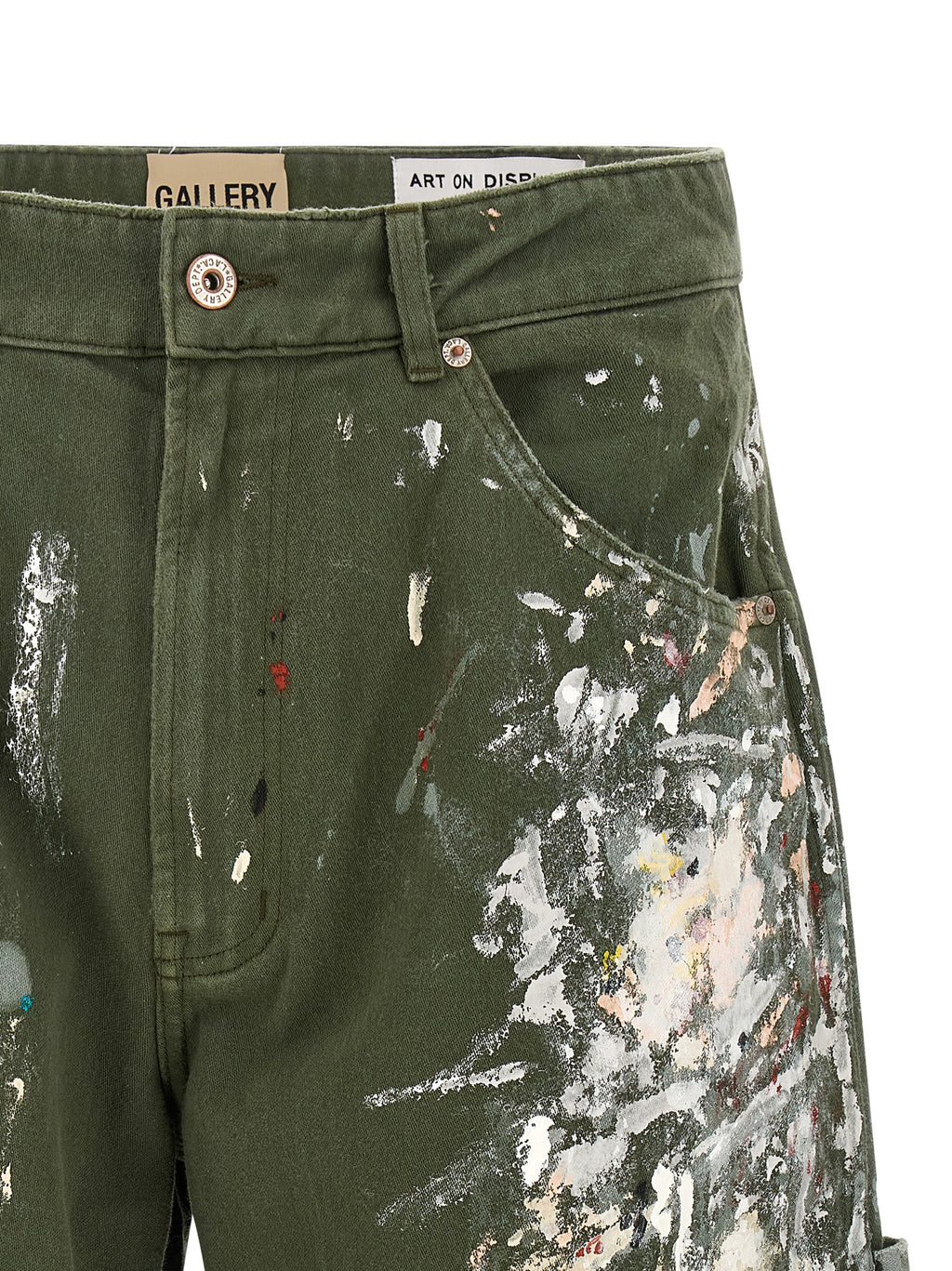Bicolor Cotton Bermuda Shorts