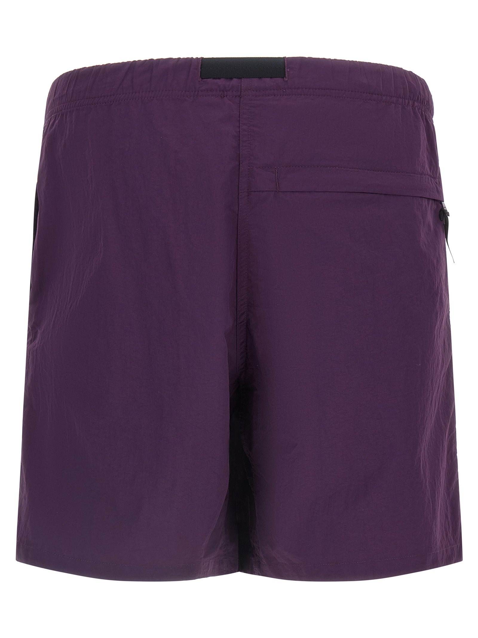 Purple Nylon Bermuda Shorts
