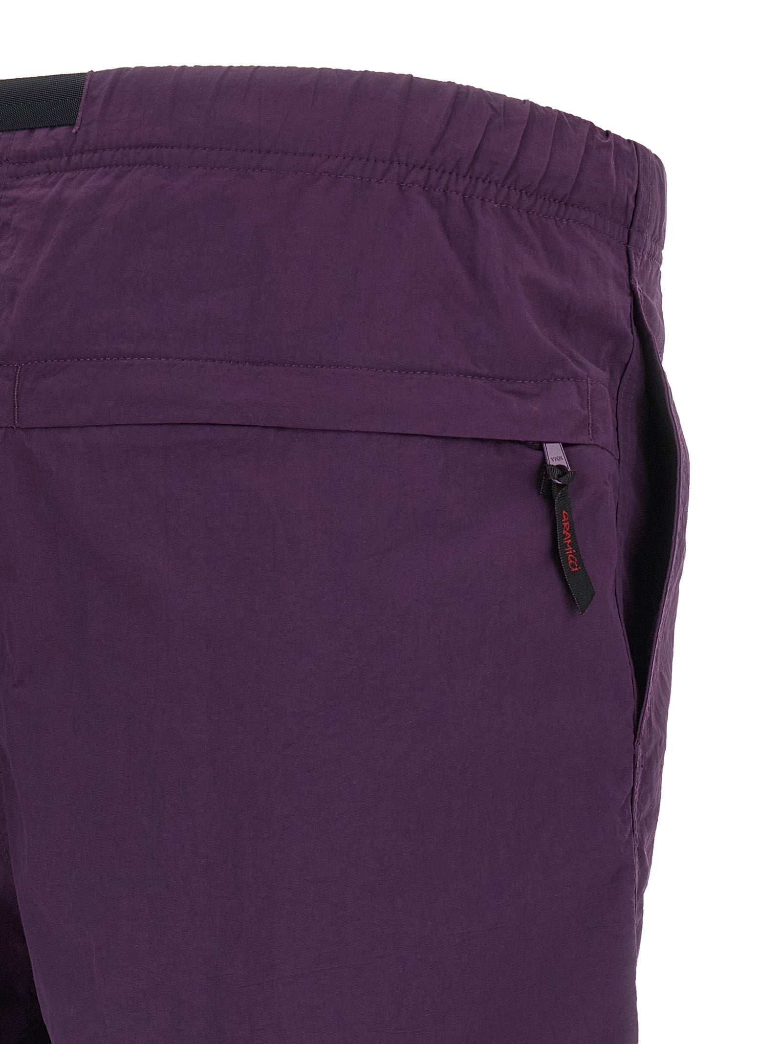 Purple Nylon Bermuda Shorts