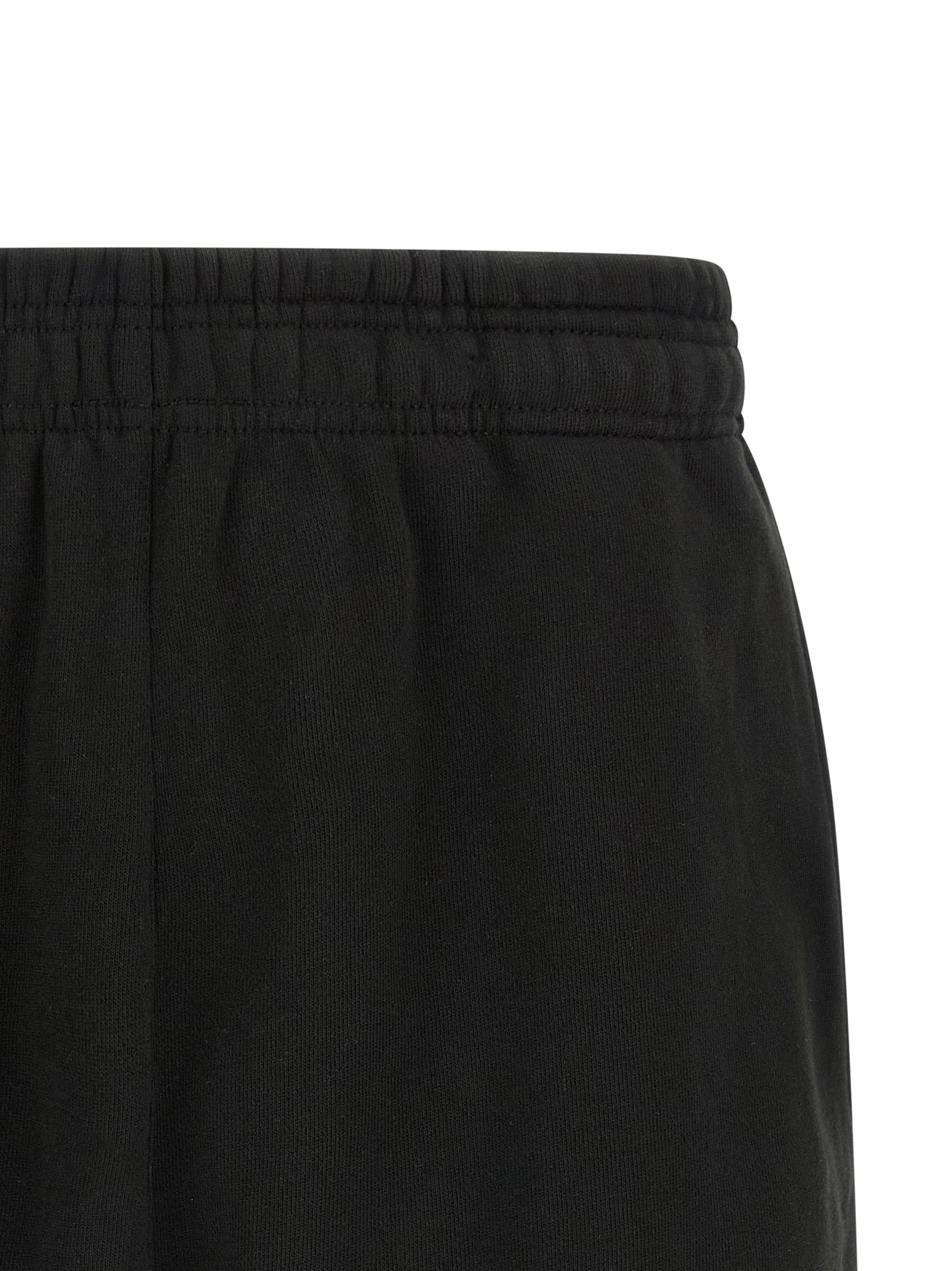 Black Cotton Bermuda Shorts