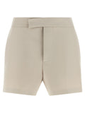 Gray Cotton Bermuda Shorts