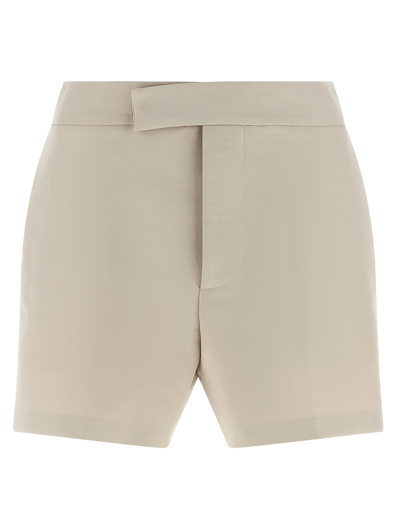 Gray Cotton Bermuda Shorts