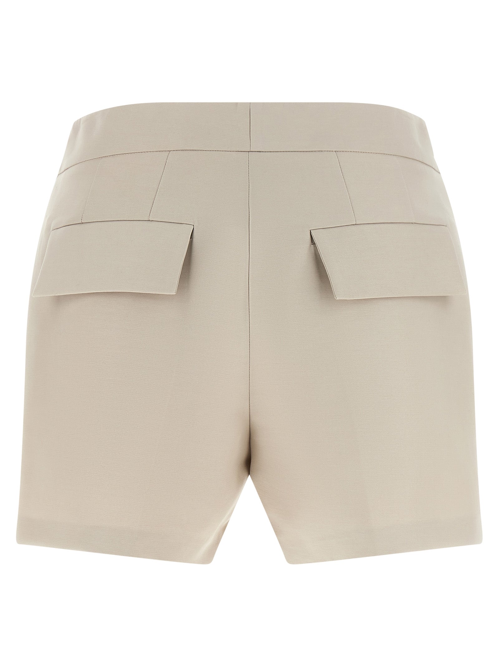 Gray Cotton Bermuda Shorts