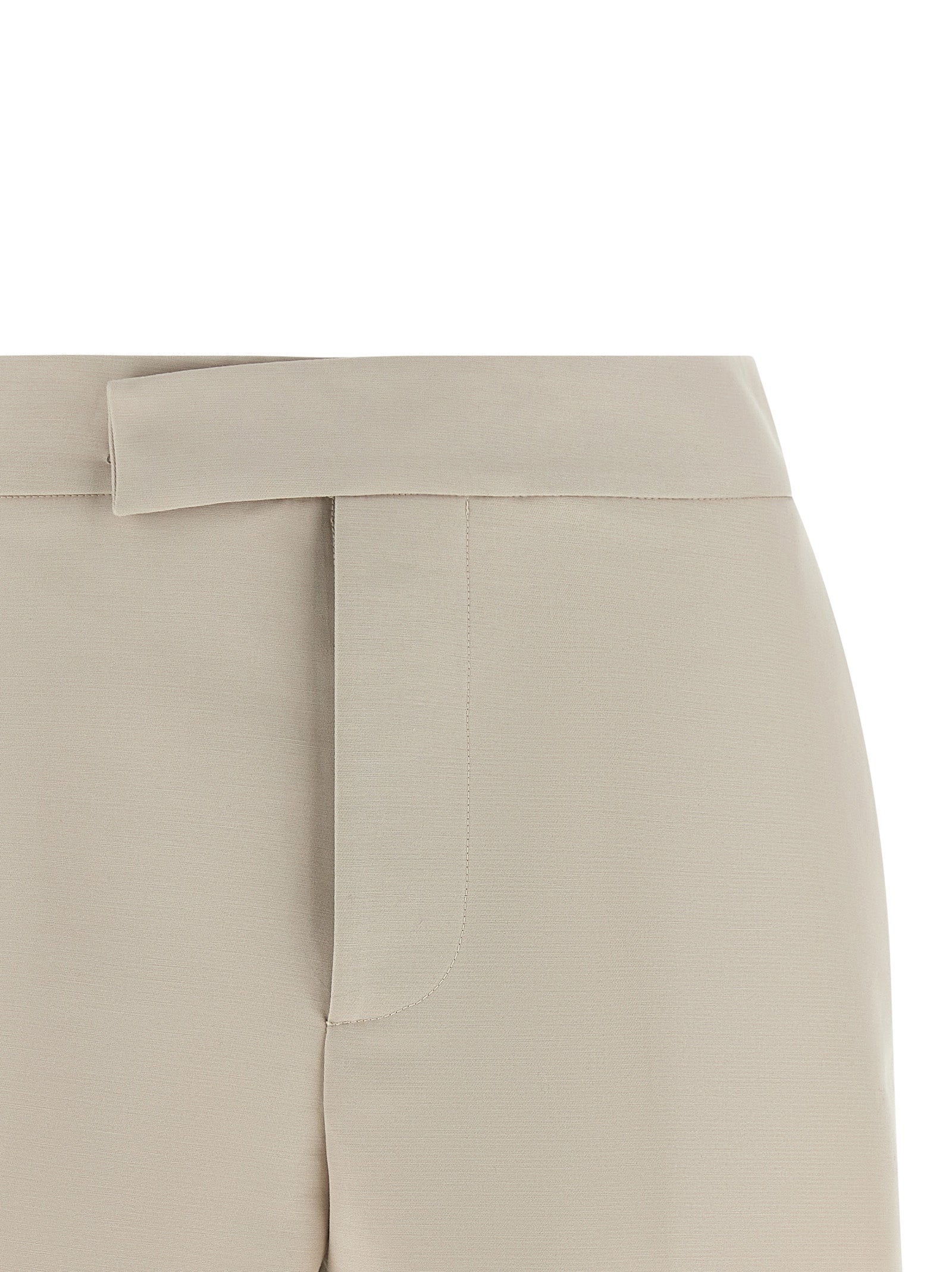 Gray Cotton Bermuda Shorts